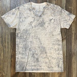 Mens Affliction V-neck T-shirt